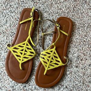 Cynthia Vincent Yellow Sandals